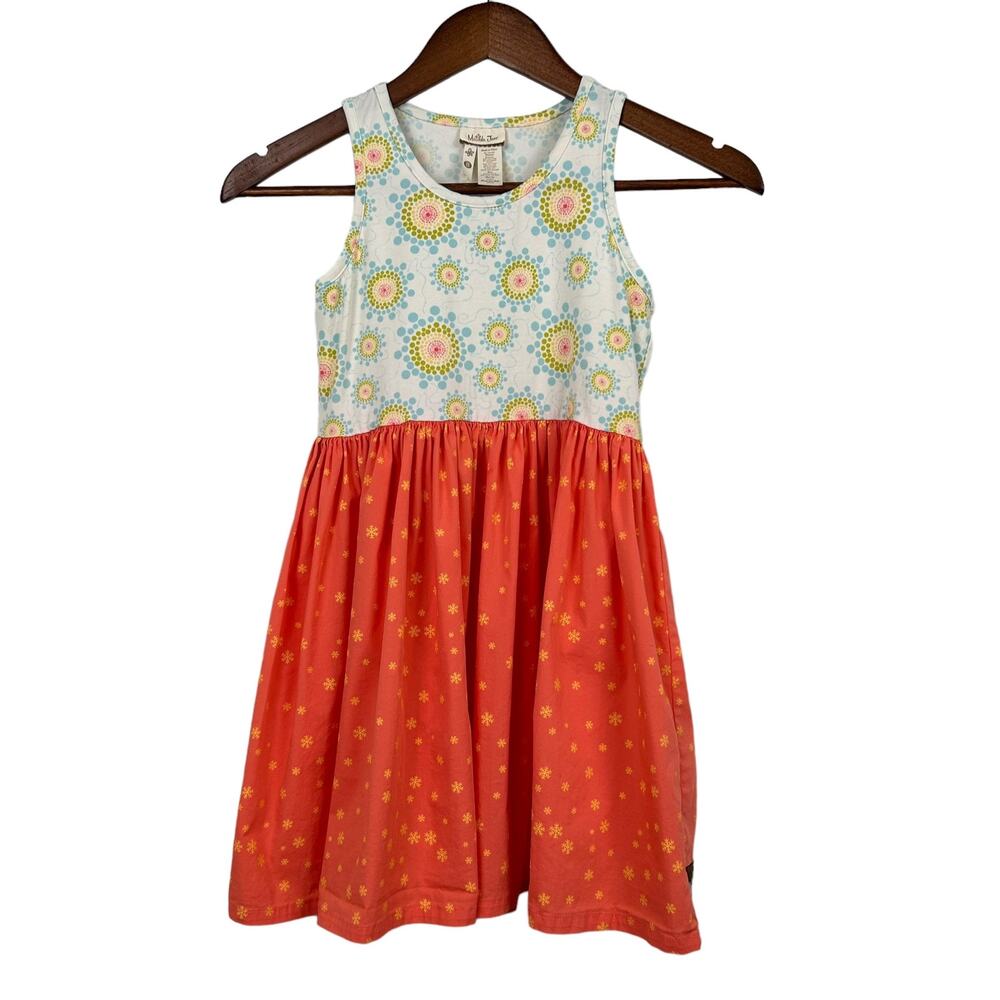 Matilda Jane Girls Dress 8 Secret Field Special‎ Snowflake Fit & Flare Tank